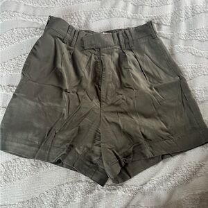 Abercrombie & Fitch High Waist Green Shorts